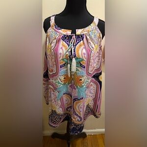 Rose & Olive Multicolor Bohemian Top